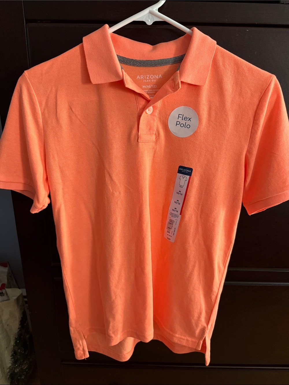 Arizona Jean Company Kids' Flex Polo in hot orange